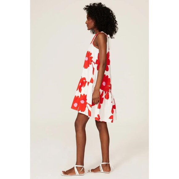 PETER SOM Women's White Printed Dress Size 2 - Picture 2 of 9